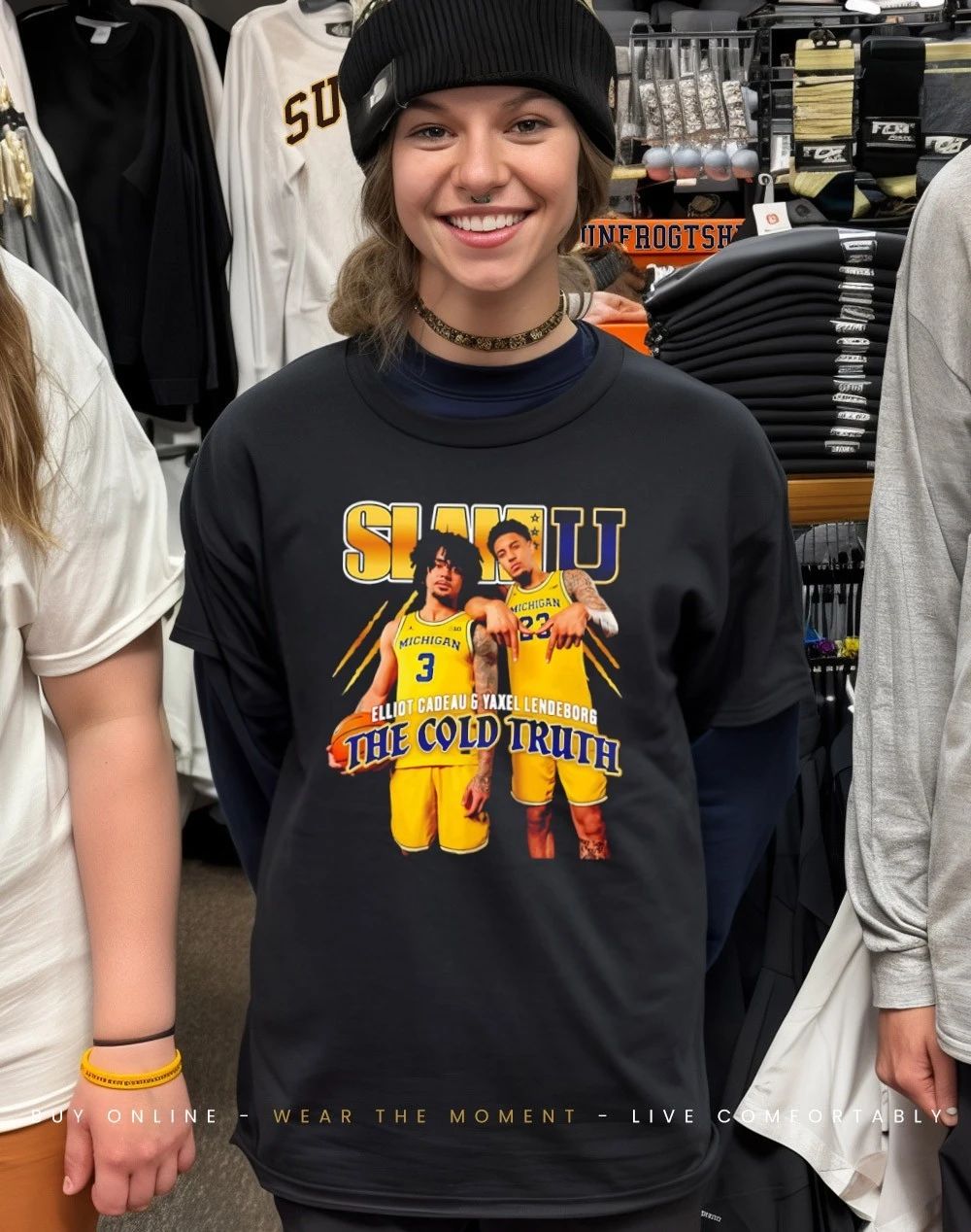 Yaxel Lendeborg and Yaxel Lendeborg Michigan Wolverines The Cold Truth shirt