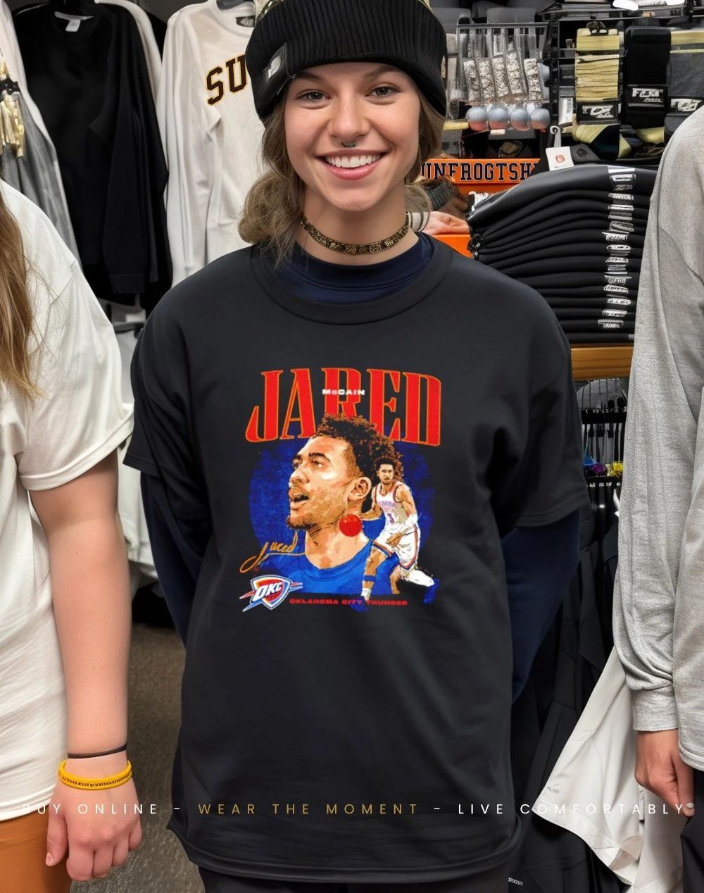 Jared McCain Oklahoma City Thunder Dual signature shirt