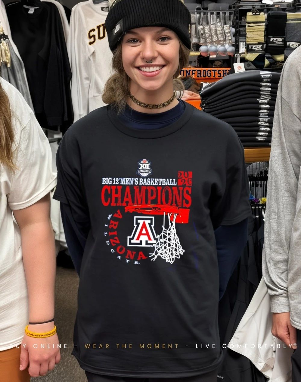 Arizona Wildcats 84 2026 Big 12 Men’s Basketball Conference Tournament Champions shirt