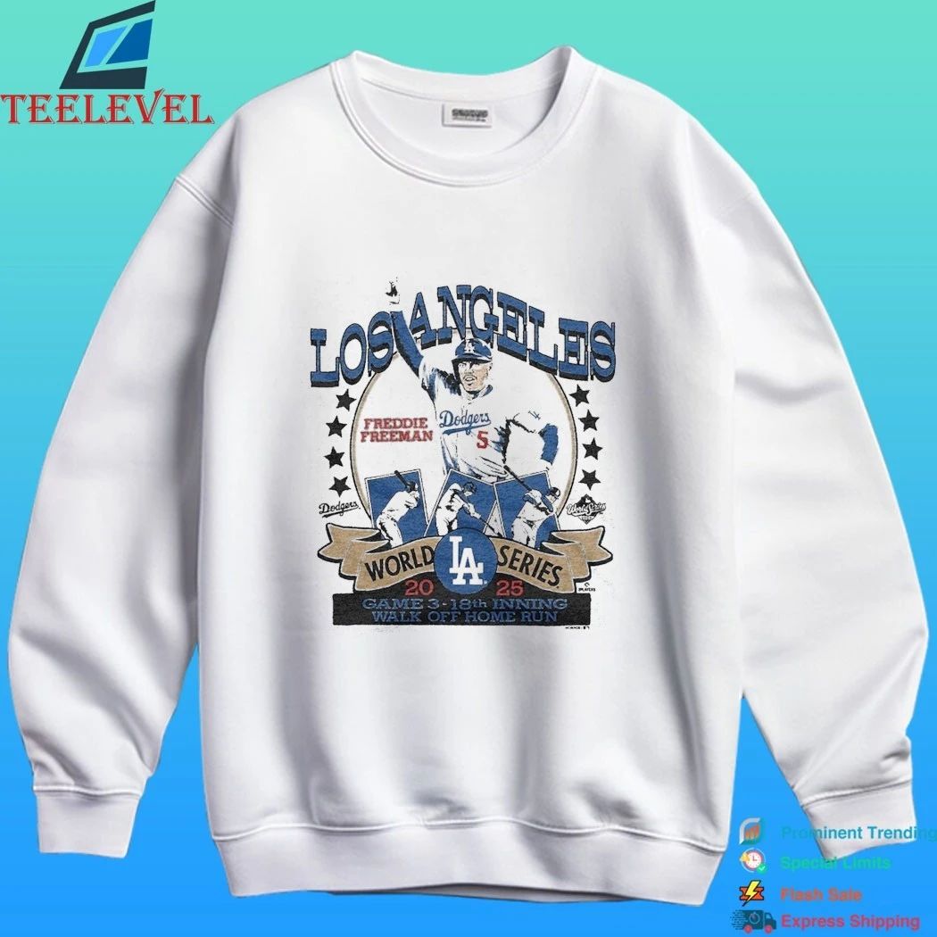 Los Angeles Dodgers Freddie Freeman Gray 2026 Gold Collection Walk Off Shirt