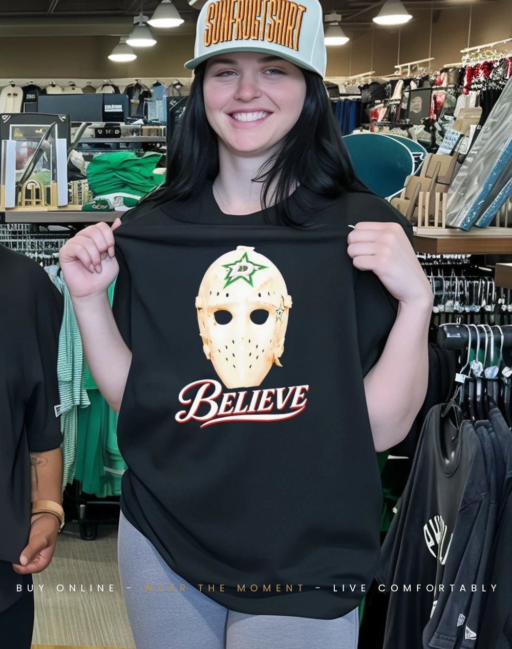 Believe Mask Dallas Stars shirt