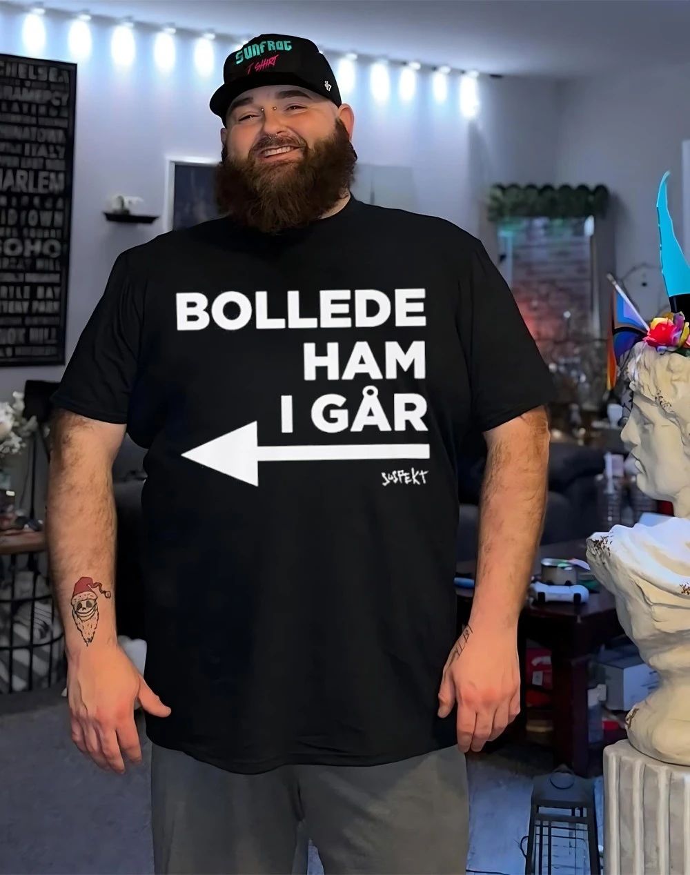 Danish Princess Bollede ham I gar shirt