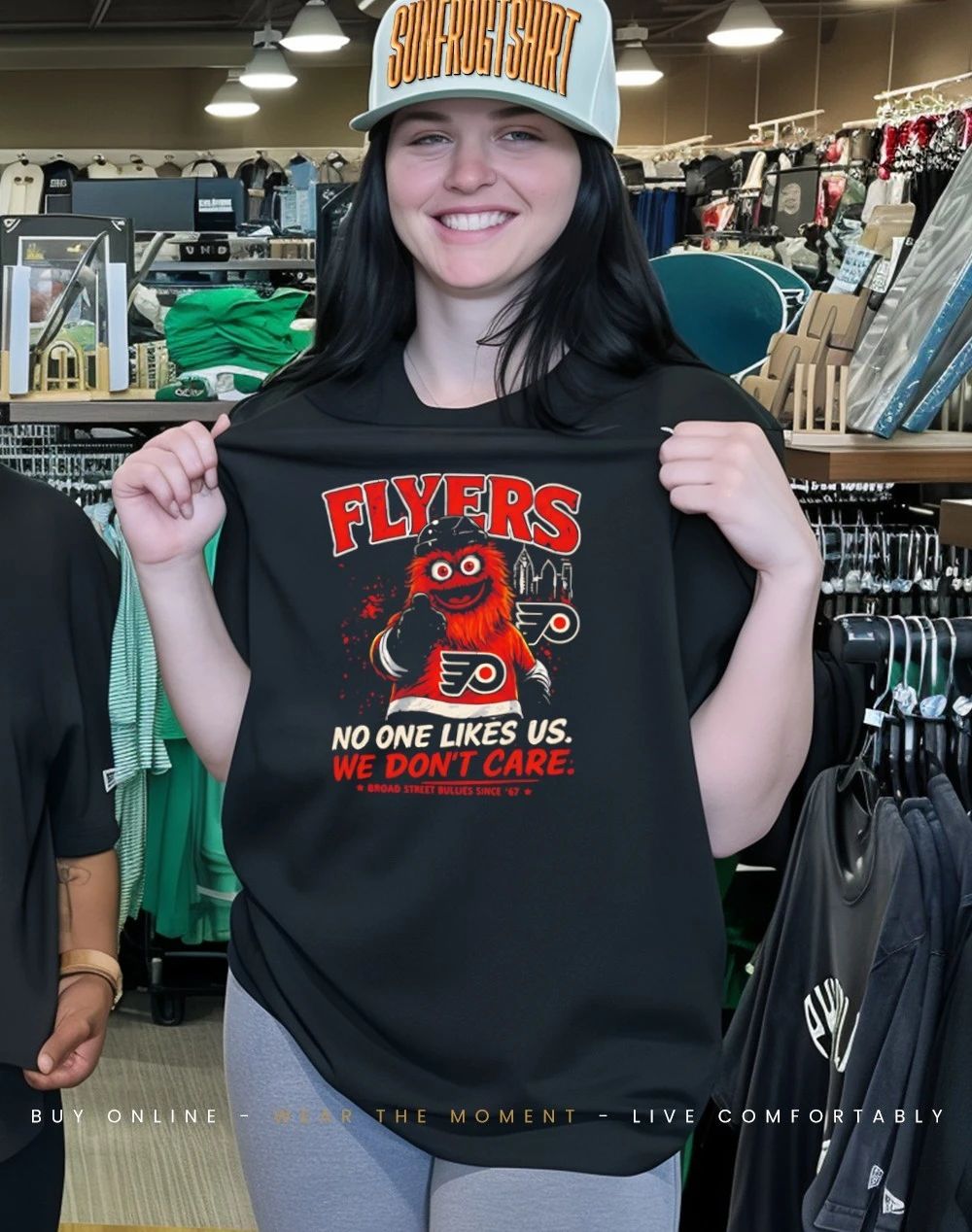 Philadelphia Flyers No One Likes Us We Don’t Care mascot shirt