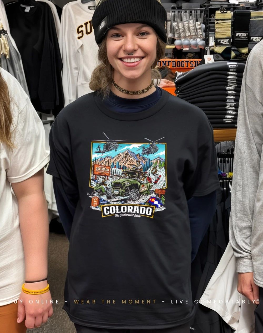 Colorado The Centennial State War graphic shirt
