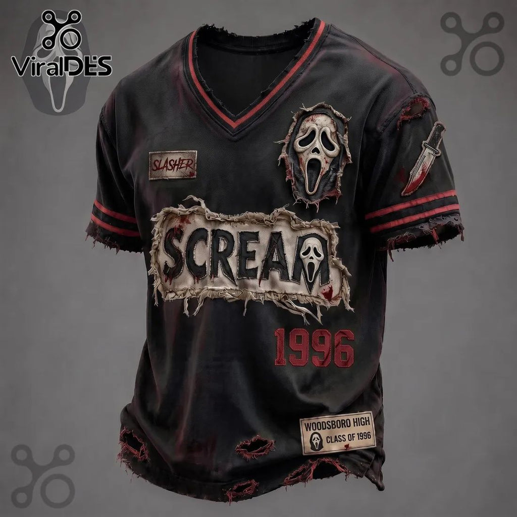 Scream Ghostface Slasher Horror Movie T-Shirt 2026