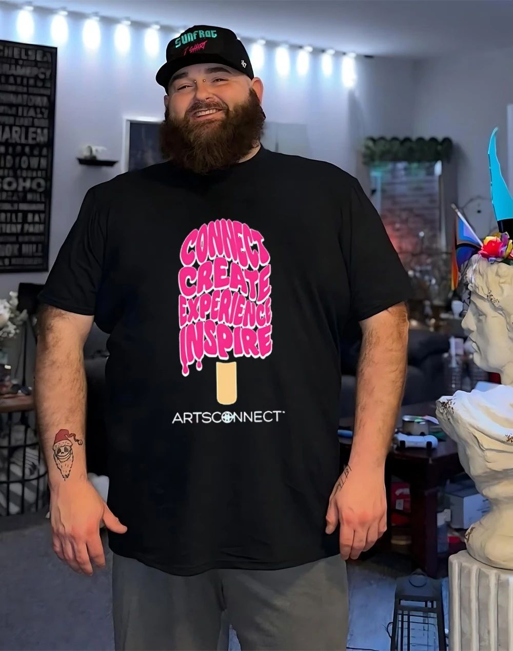 ArtsConnect Connect Create Experience Inspire shirt