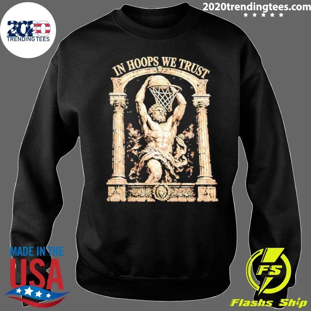 In Hoops We Trust Greek Statue Basketball Shirt