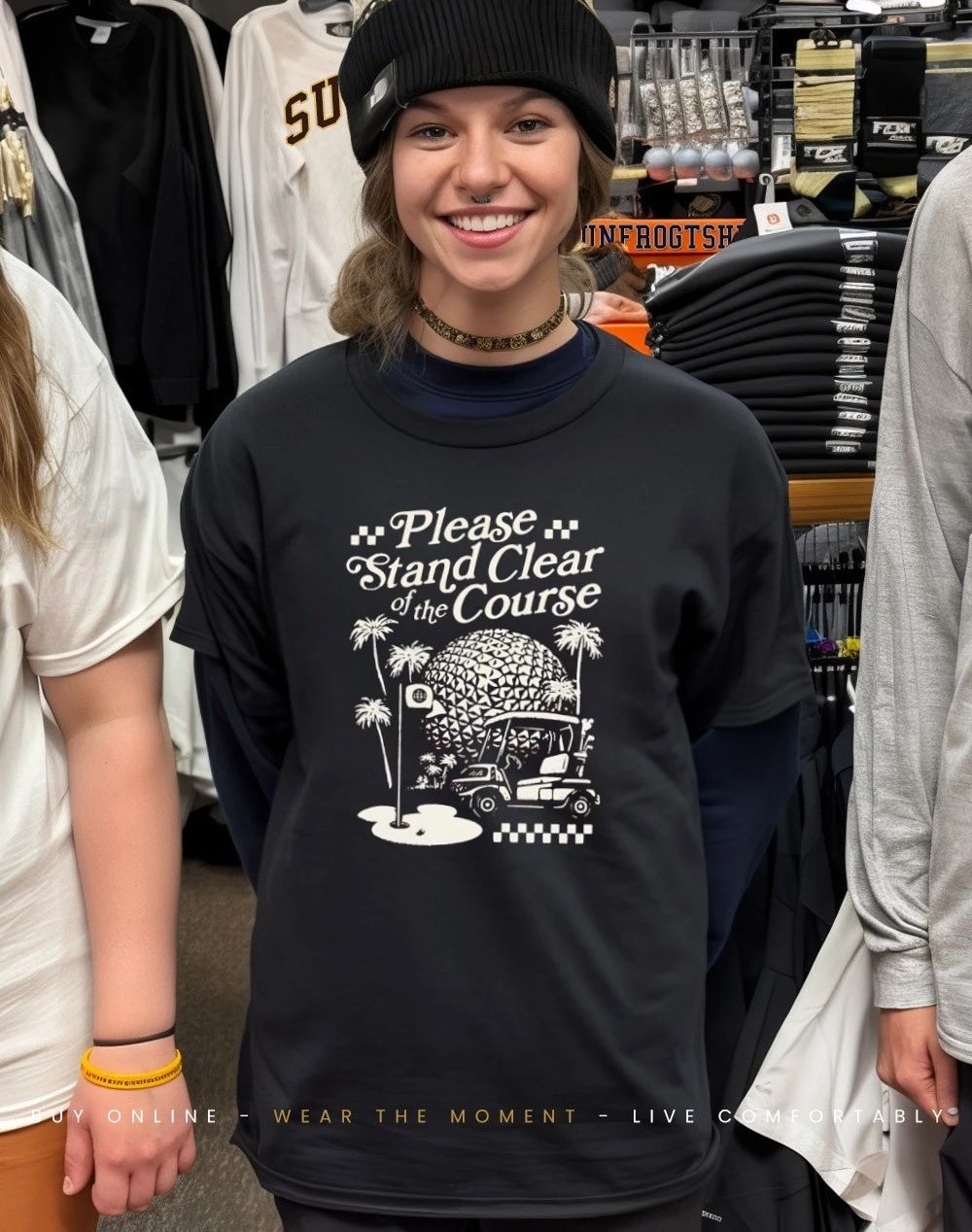 Please Stand Clear Of The Course golf shirt