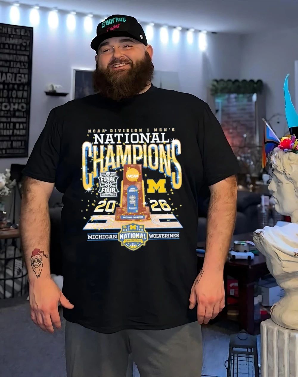 Michigan Wolverines 2026 Men’s Basketball National Champions Trophy shirt