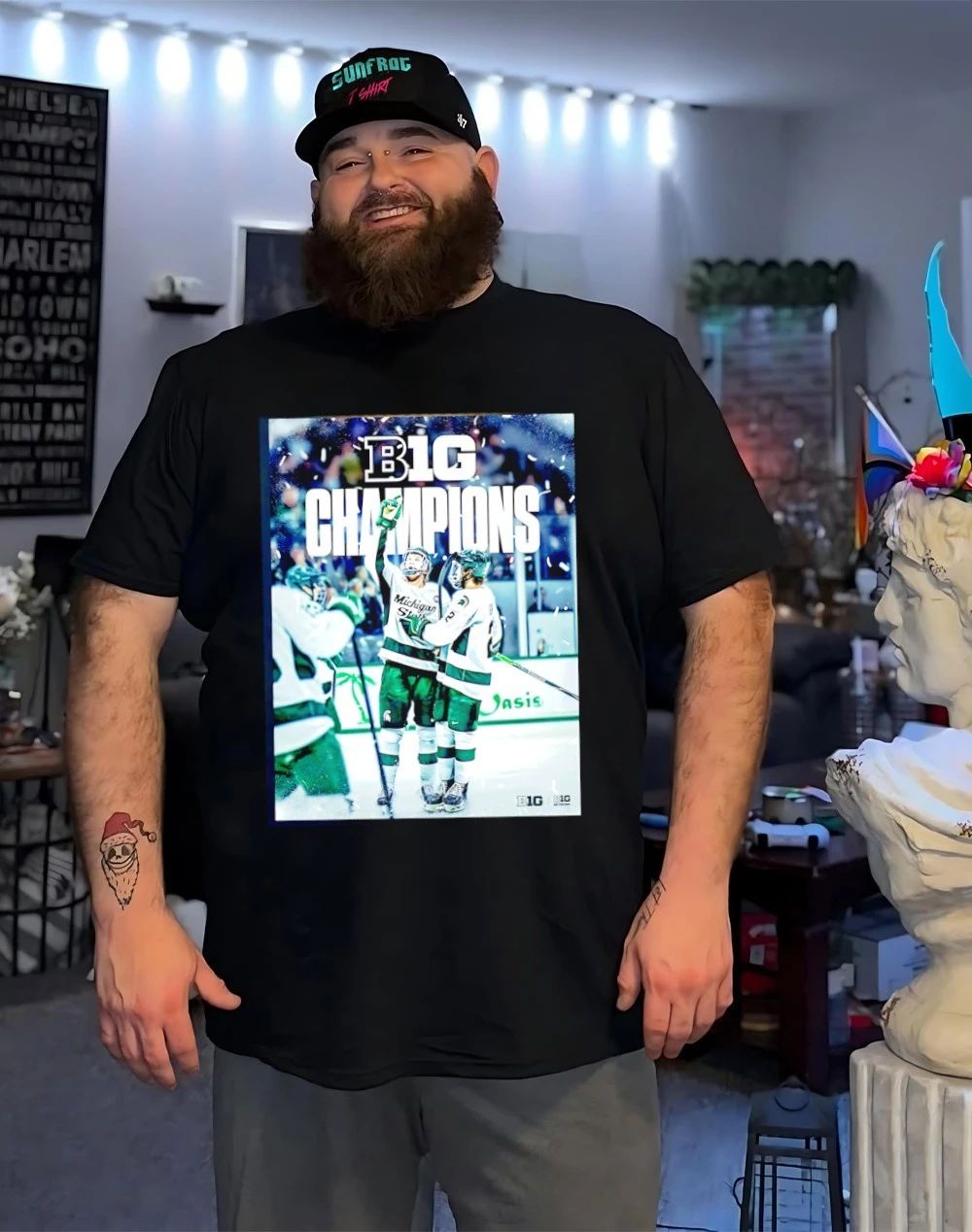 Michigan State Spartans Ice Hockey 2026 B1G Men’s Hockey Regular Season Champs Back To Back shirt