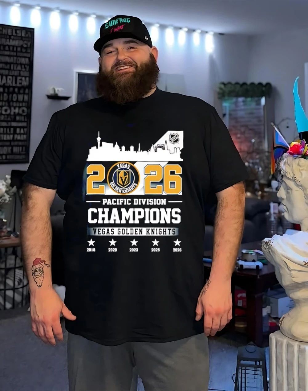 Vegas Golden Knights 2026 Pacific Division Champions 5 Time shirt