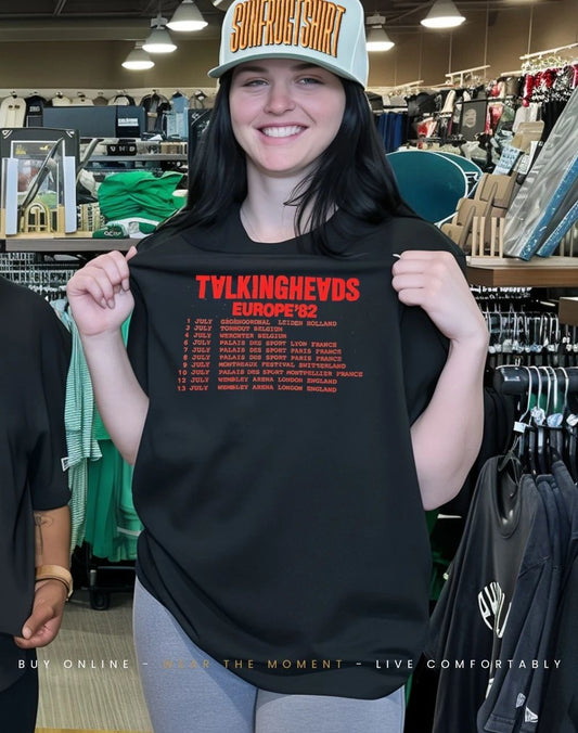 1982 Talking Heads Tour Europe shirt