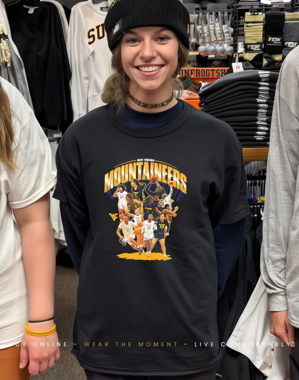 West Virginia Women’s Basketball NCAA March Madness 2026 Team Collage shirt