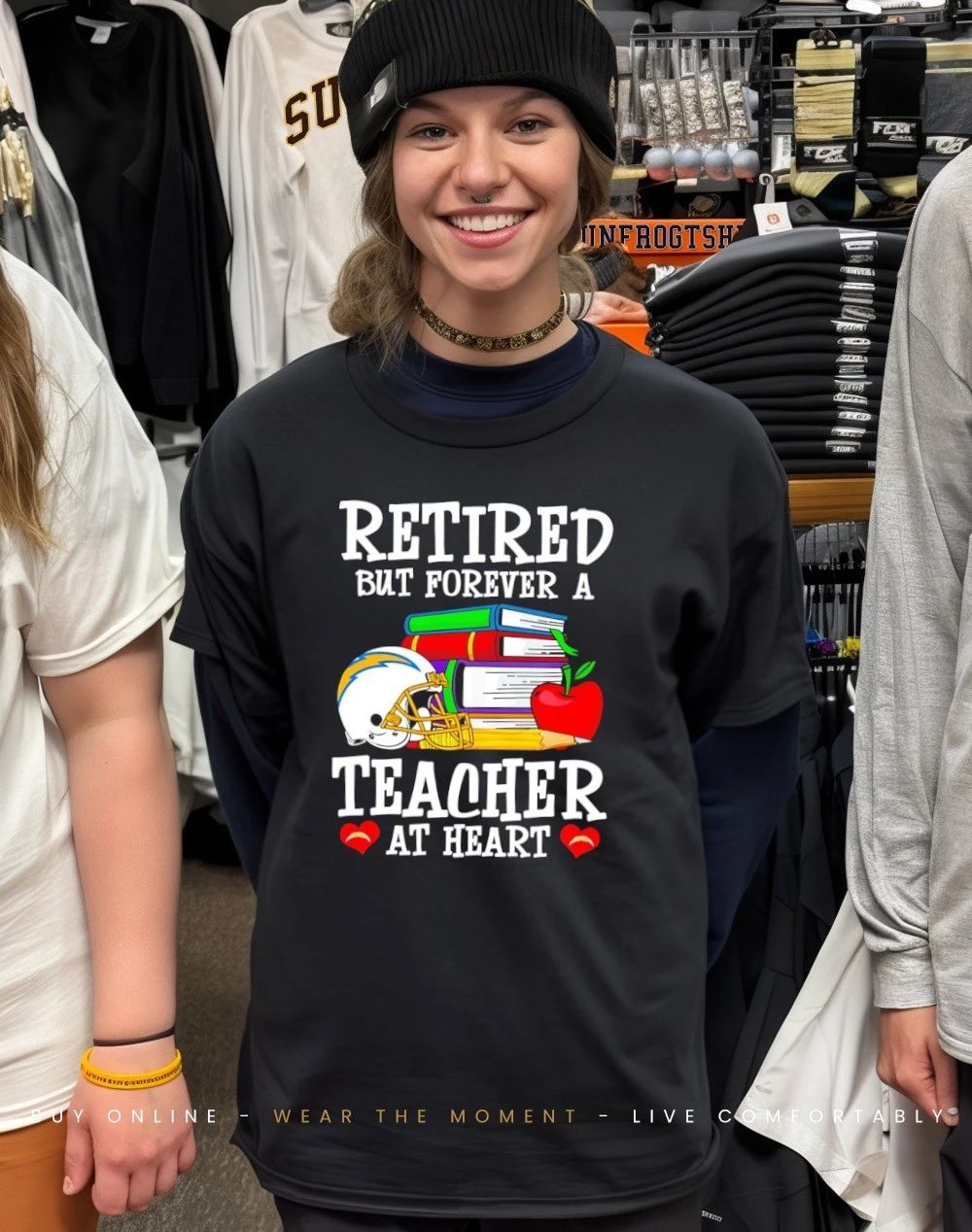 Los Angeles Chargers Retired But Forever a Teacher At Heart shirt