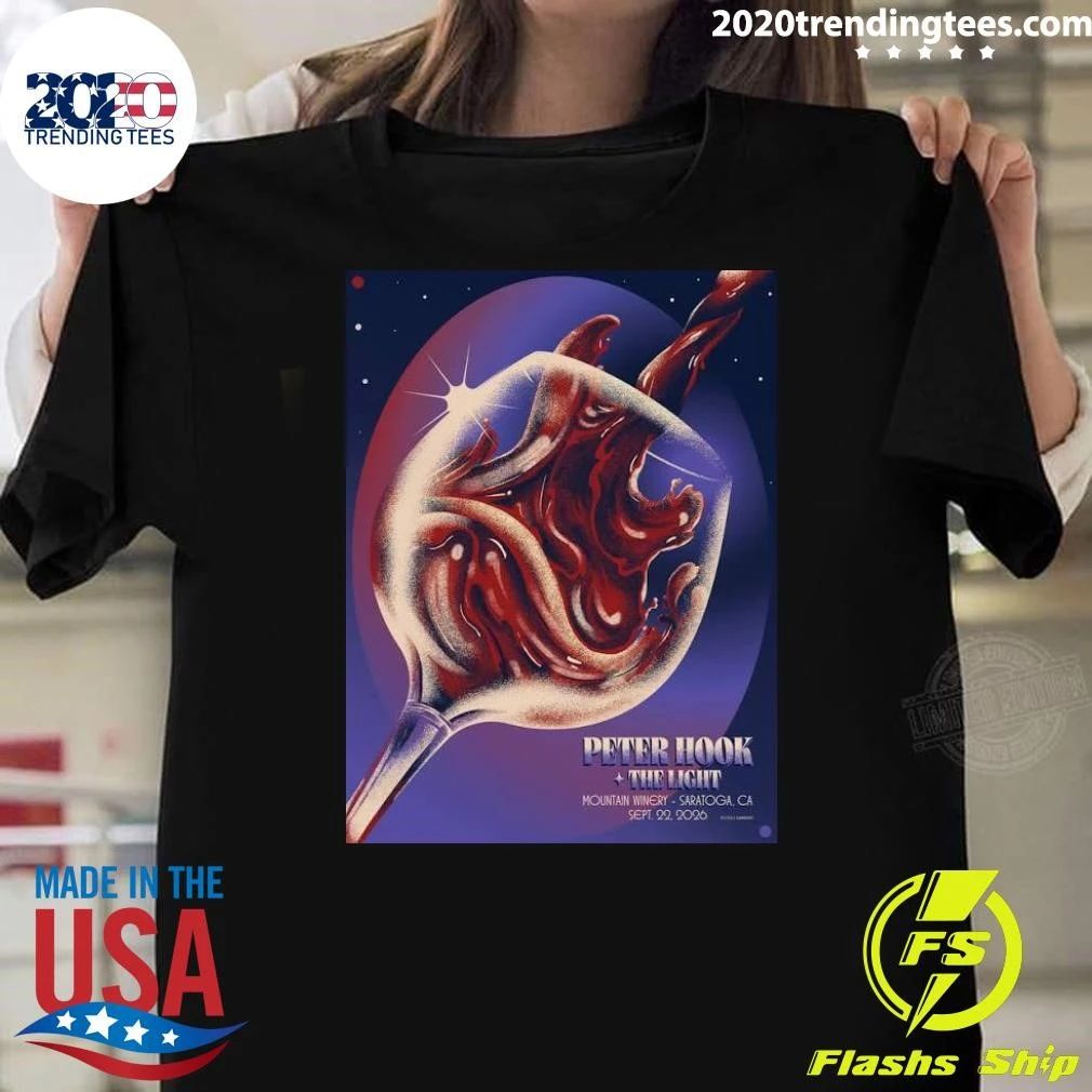 Peter Hook and The Light In Saratoga CA On September 22 2026 Shirt