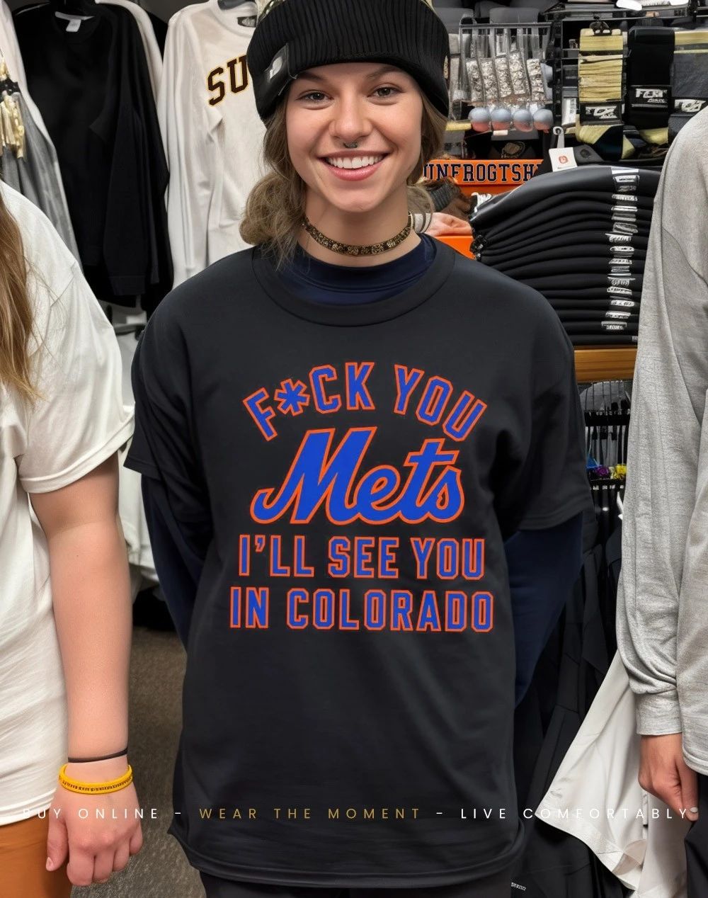 Fuck you Mets I’ll see you in Colorado front and back shirt