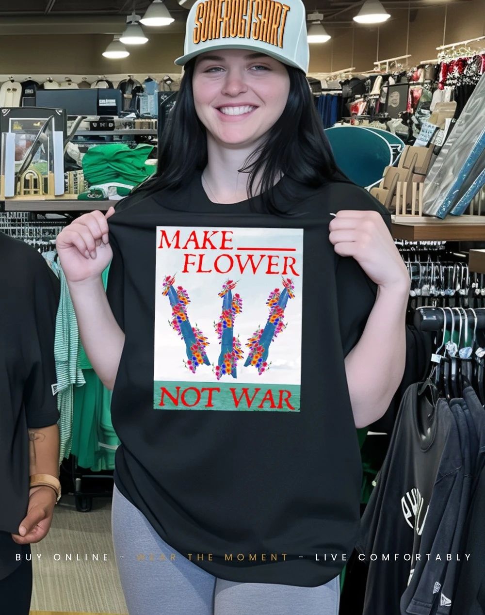 Minuteman III make flower not war shirt