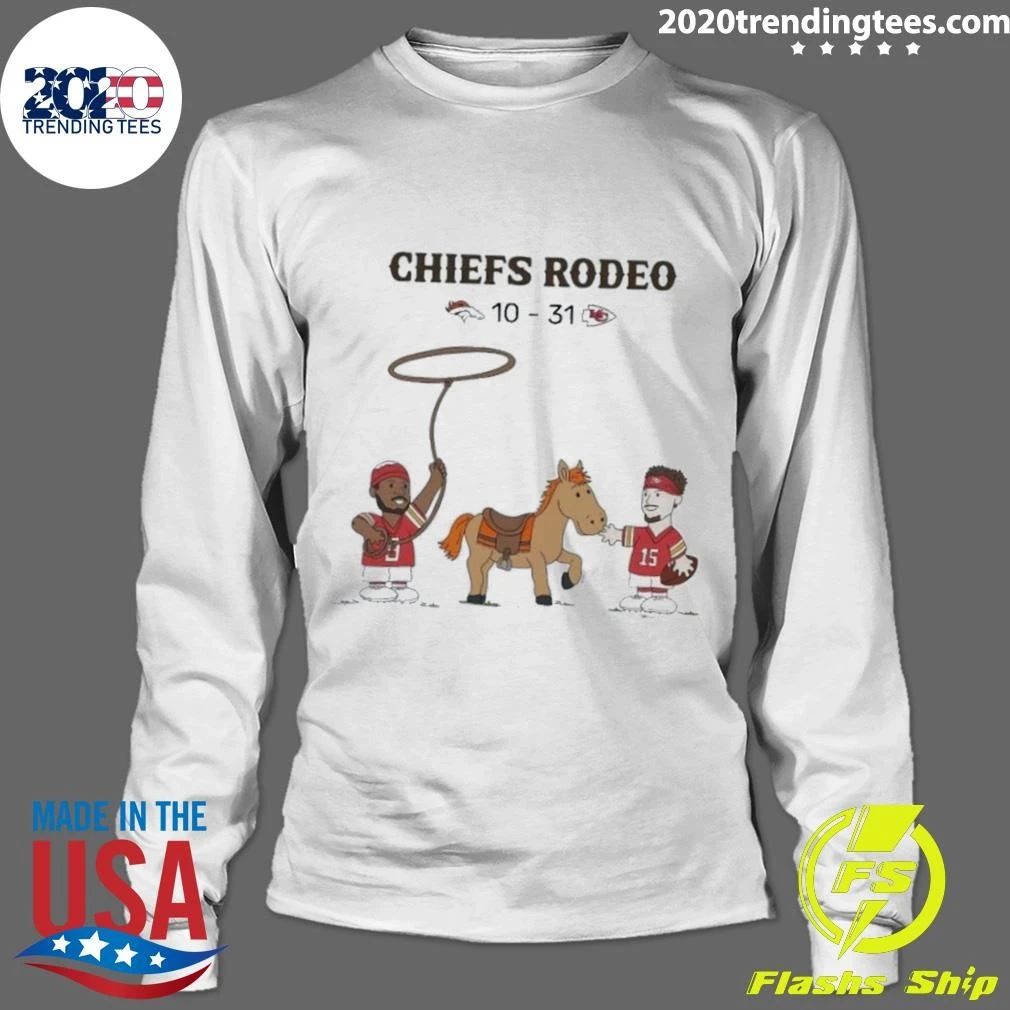 Chiefs Rodeo Patrick Mahomes 15 And L’jarius Sneed 9 Shirt