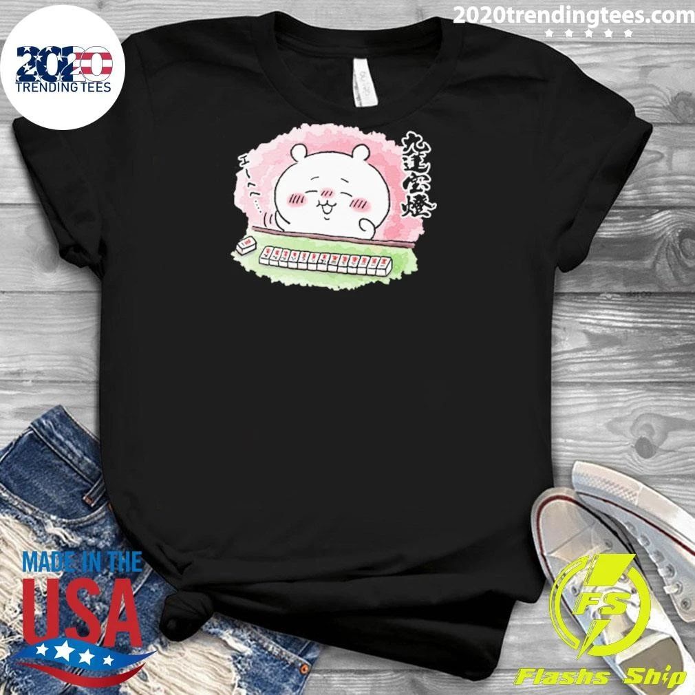 Chiikawa Little Eight Usagi Playing Mahjong Chiikawa Merchandise Shirt