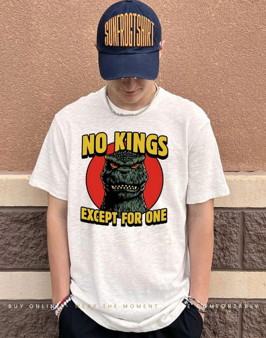 No Kings except Godzilla shirt