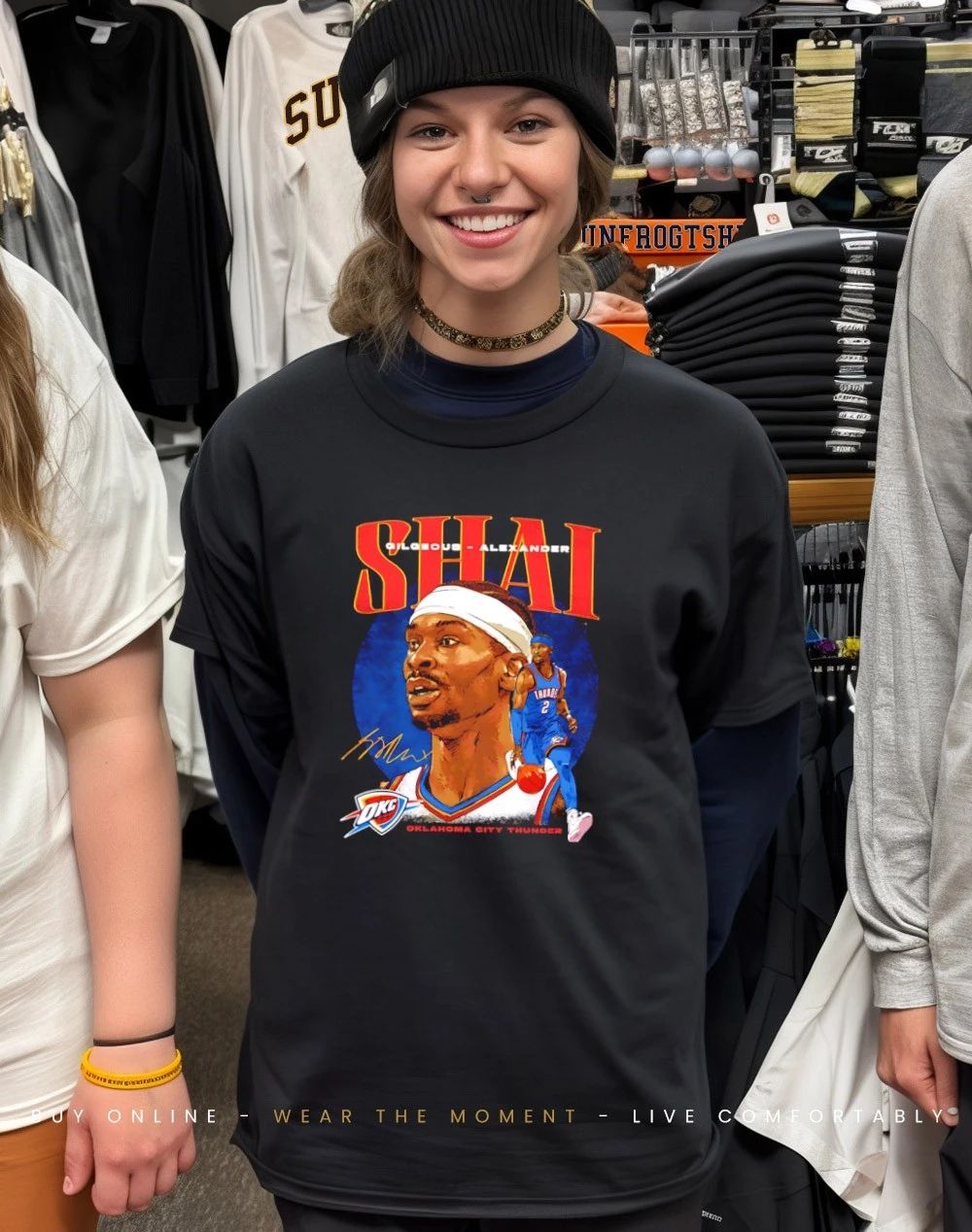 Shai Gilgeous-Alexander Oklahoma City Thunder Dual signature shirt