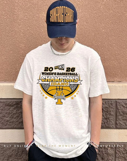 Idaho Vandals Champions 2026 Big Sky Womens Basketball Tournament Conference shirt