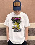 Grampa Simpson Gramps punk graffiti shirt