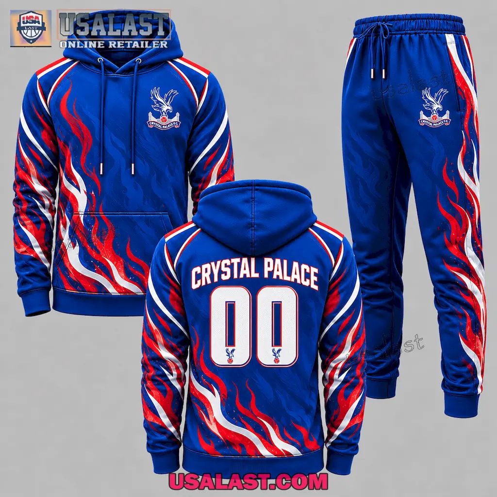 Crystal Palace Personalized Tracksuit Hoodie And Jogger Pant Set