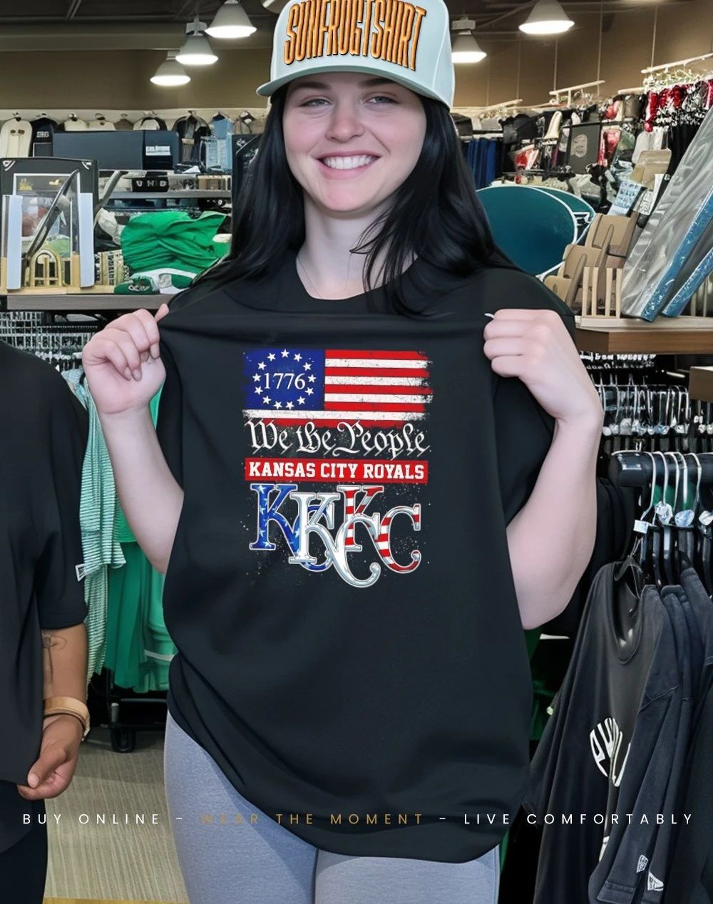 Kansas City Royals 1776 We The People USA flag shirt