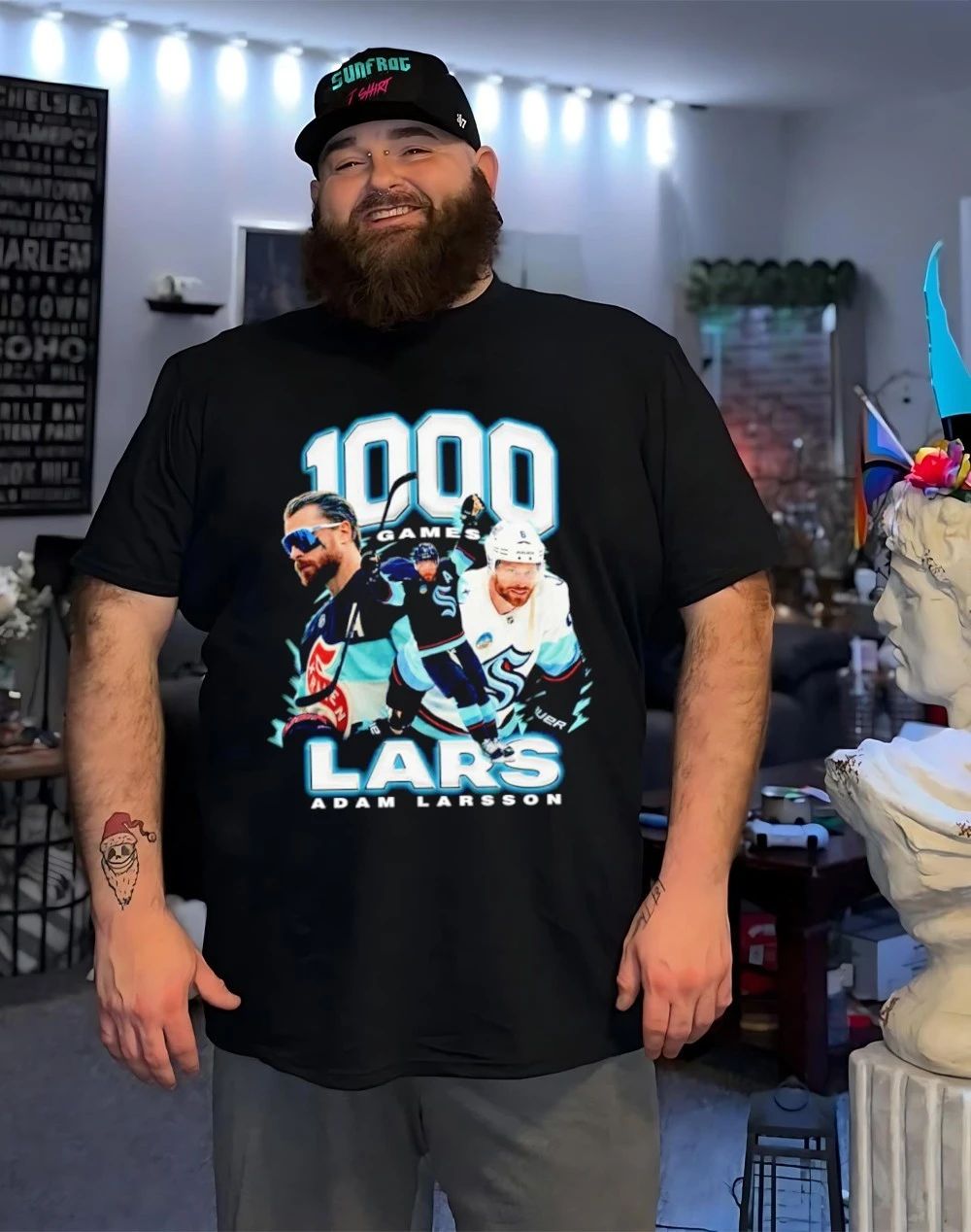 Adam Larsson 1000 Games Lars Shirt