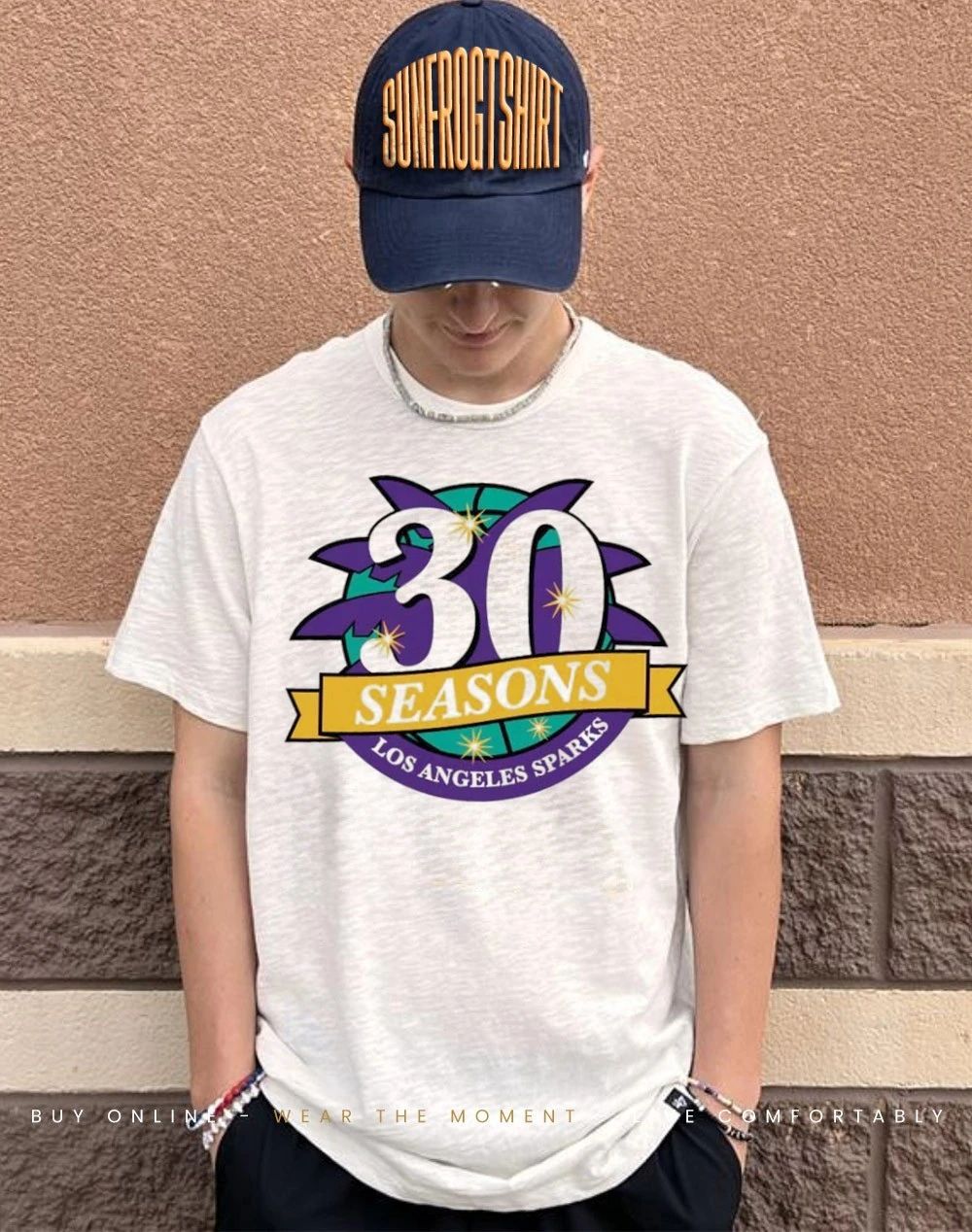 Los Angeles Sparks 30 Seasons badge 2026 shirt