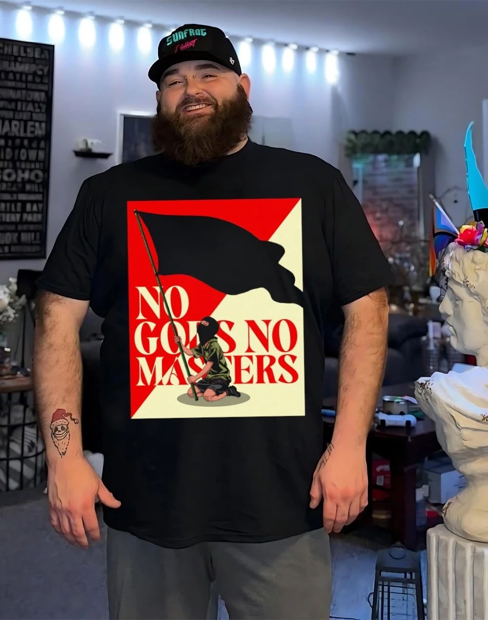 Anarchism children no Gods no masters shirt