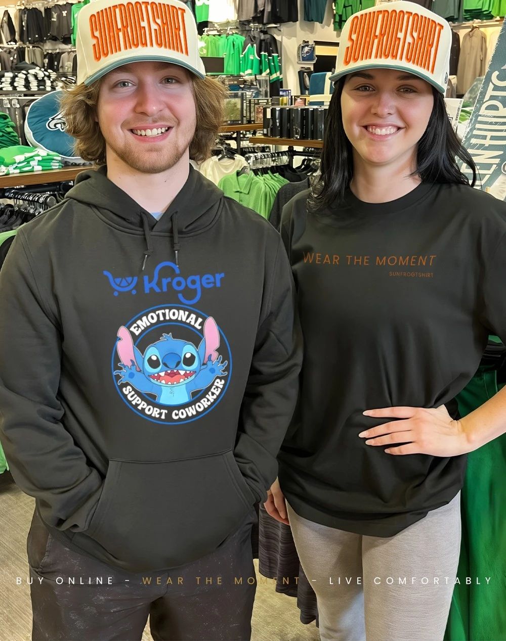 Kroger emotional support coworker Bluey shirt