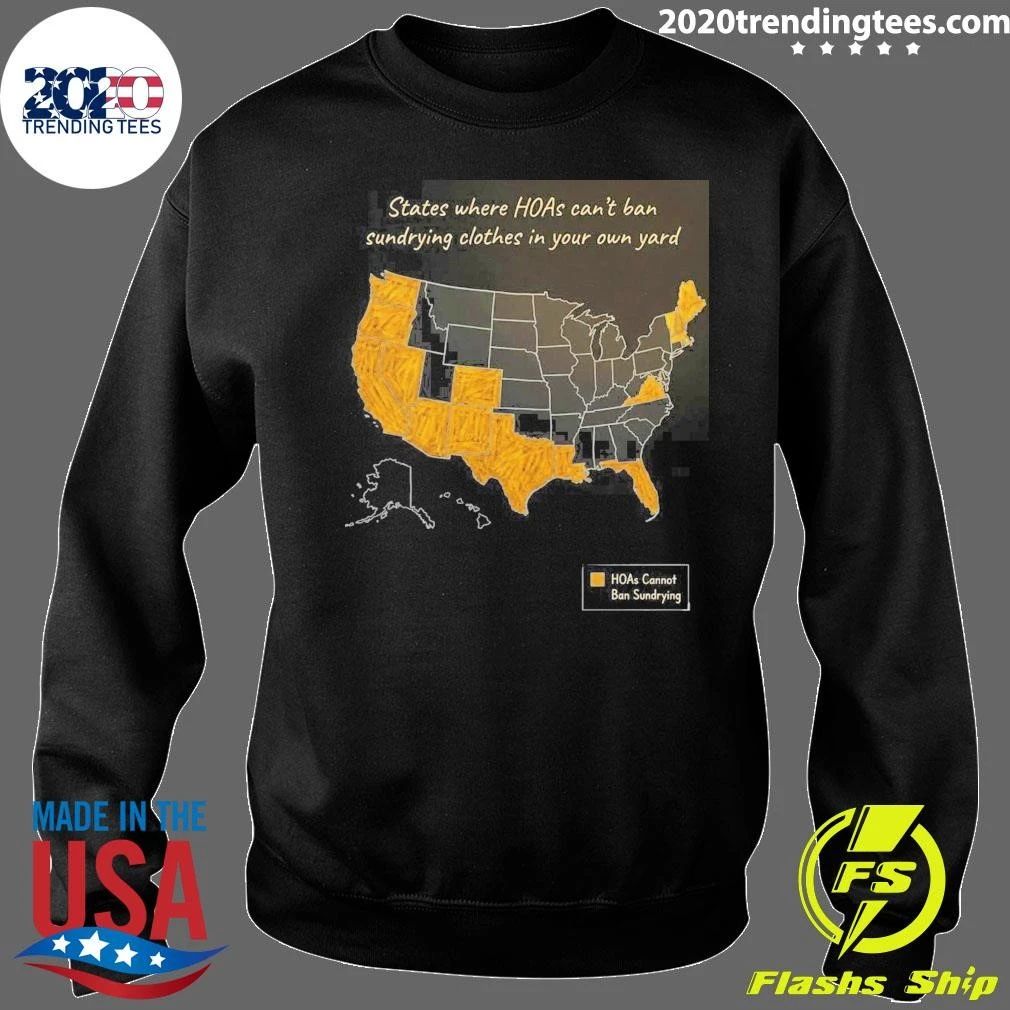 States Where HOAs Can’t Ban Sundrying Clothes In Your Own Yard Shirt