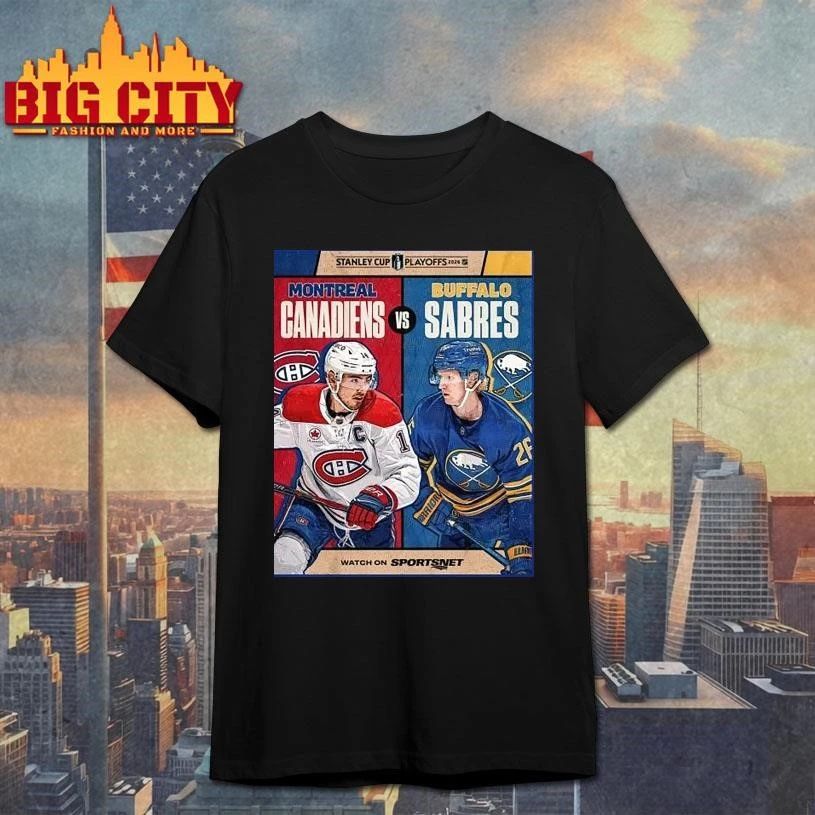 Canadiens vs. Sabres Game 1 2026 Playoffs Round 2 Player Matchup Shirt