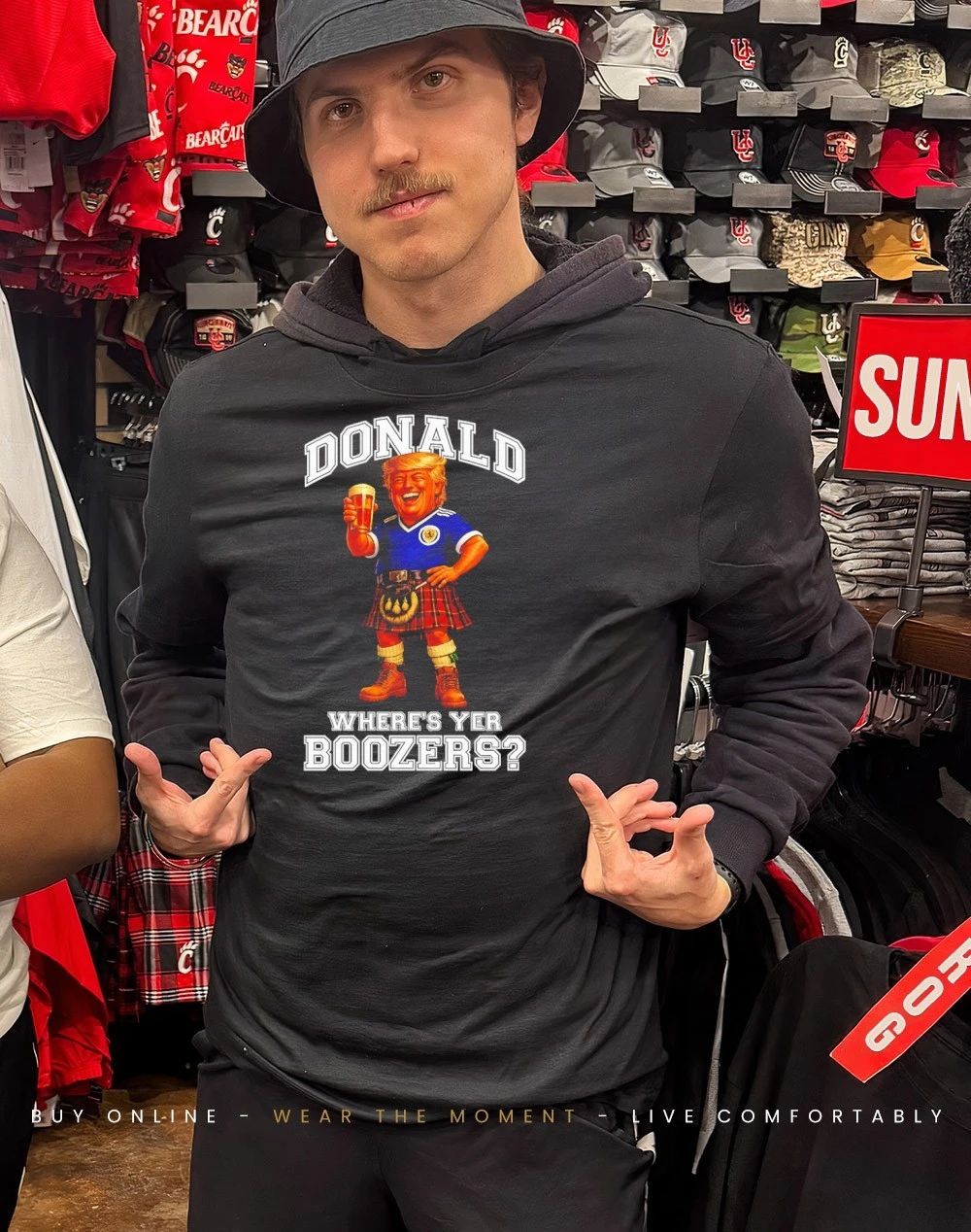 Donald Trump Where’s Yer Boozers Scotland World Cup 2026 Football shirt