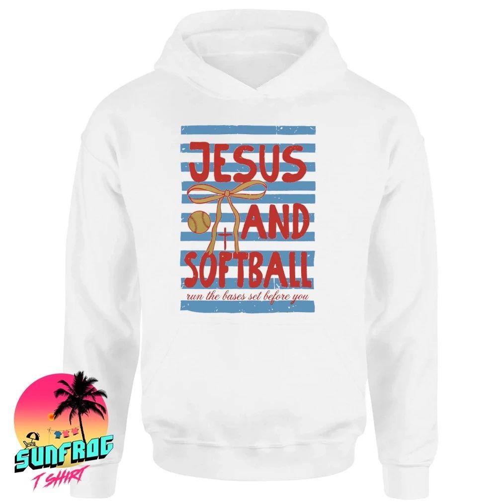 Jesus and softball run the bases set before you shirt