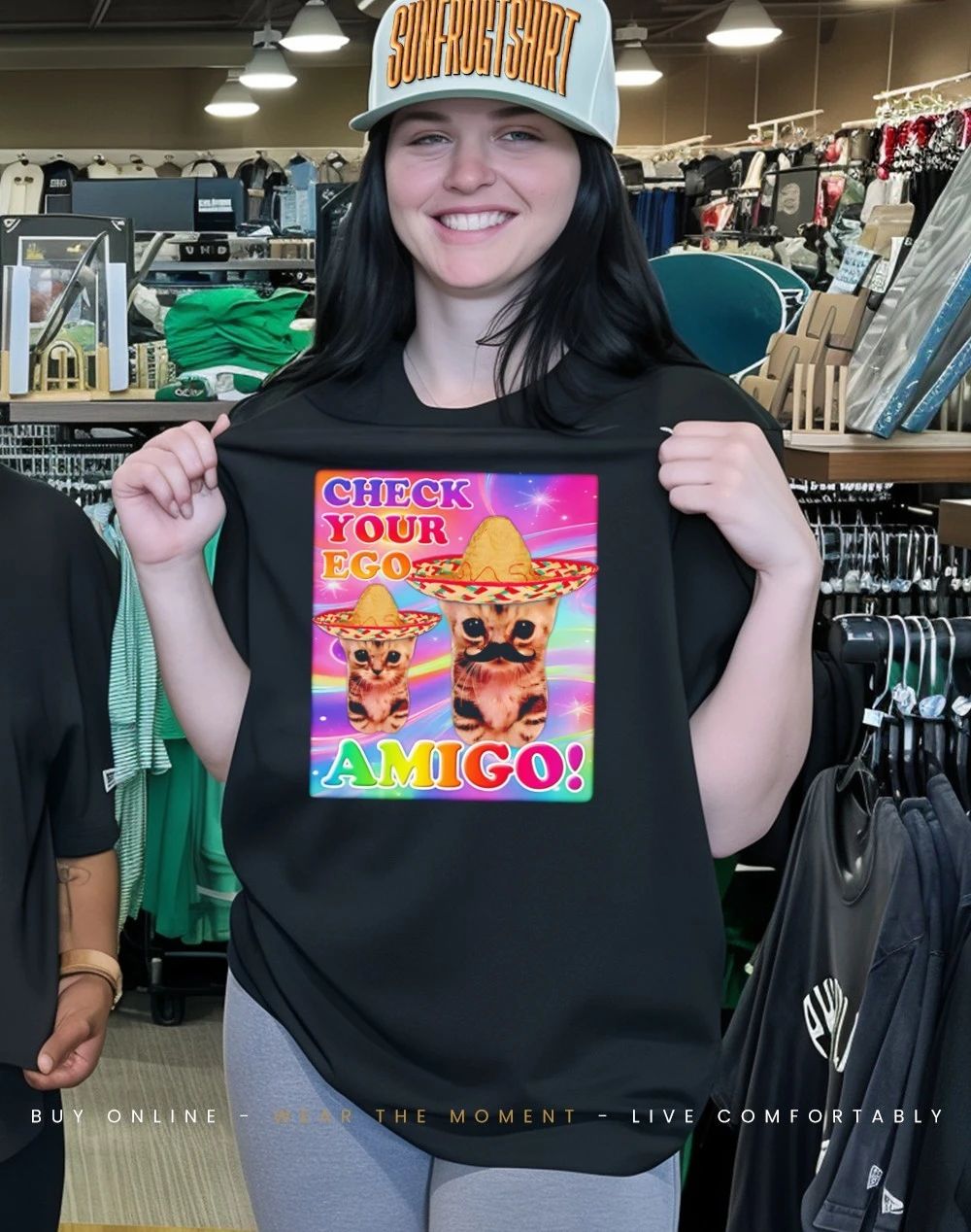 Check your Ego Amigo Cat Mexico shirt