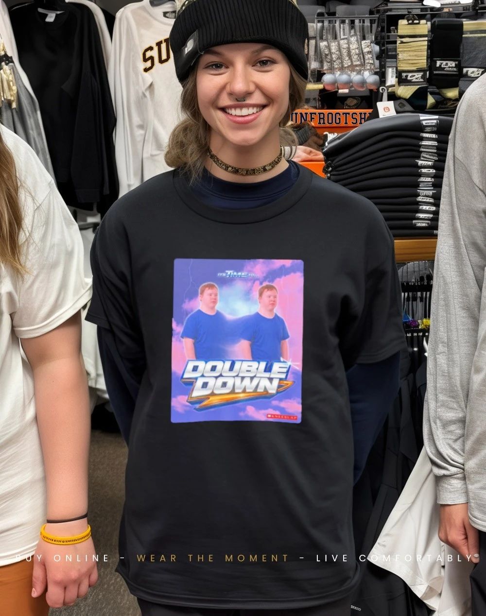 it’s Time to Double Down Down syndrome graphic shirt