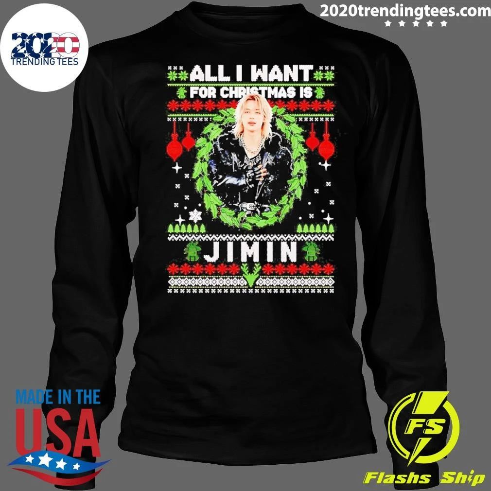 All I Want For Christmas Is Jimin Bts K-Pop Sweater Shirt