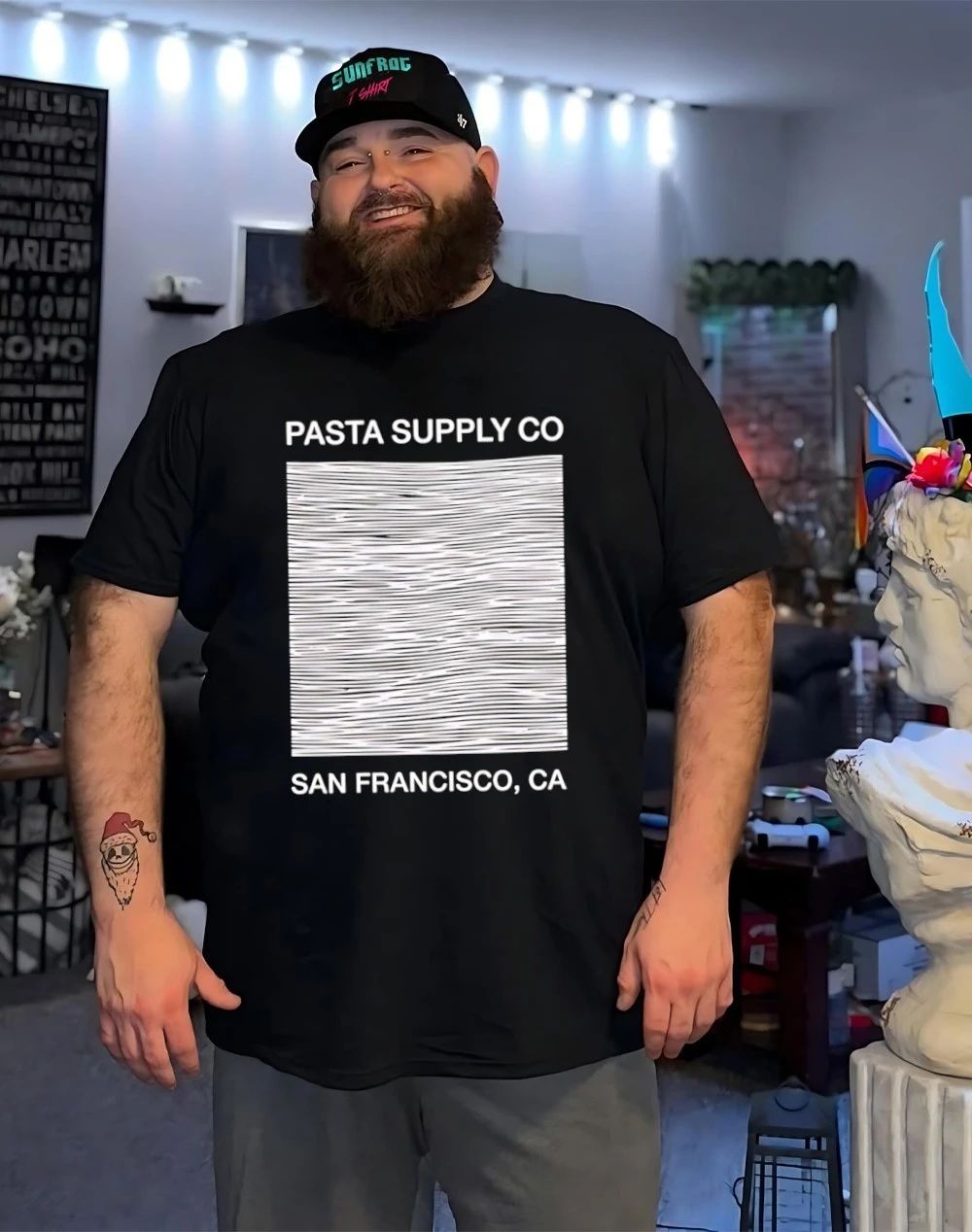 Pasta Supply Co San Francisco Unknown Pleasures Shirt