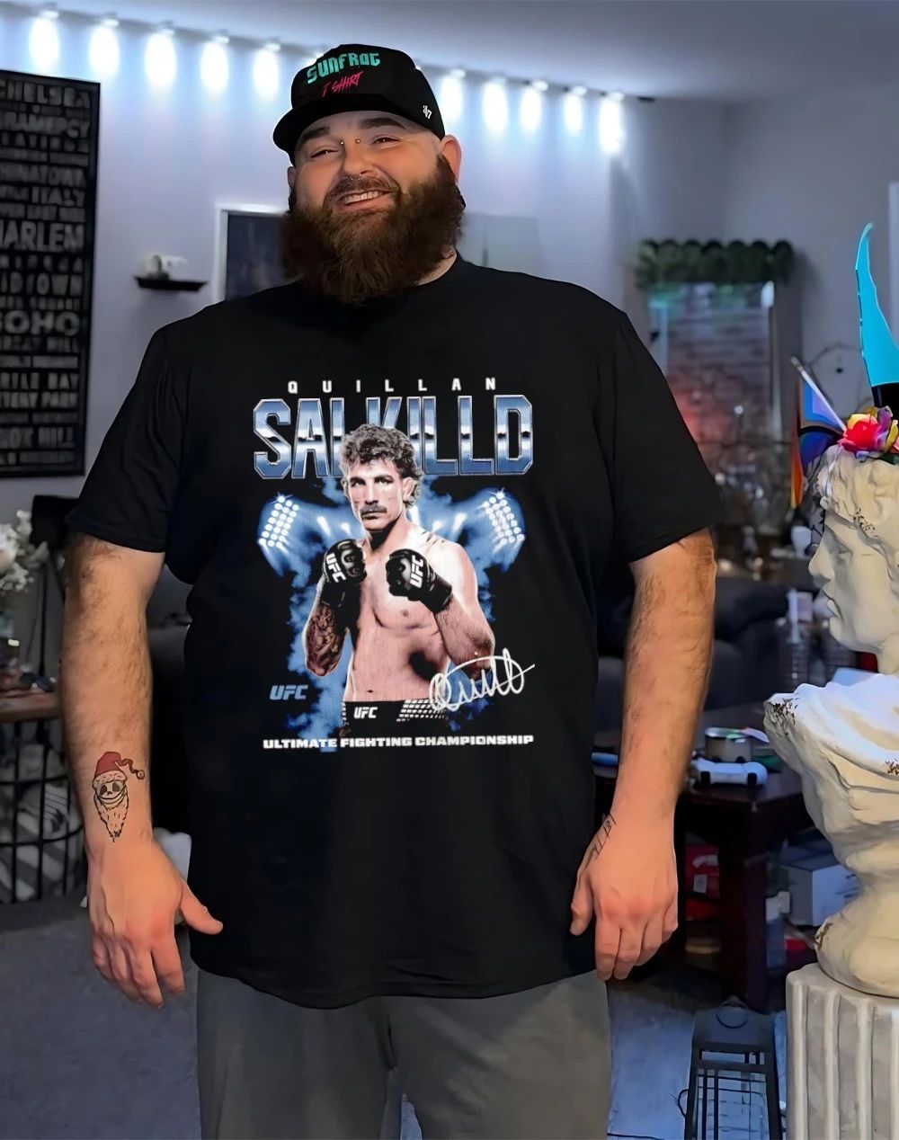Quillan Salkilld Fighter UFC signature graphic shirt