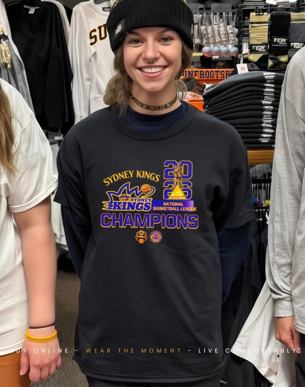 Sydney Kings 2026 National Basketball League Champions trophy shirt