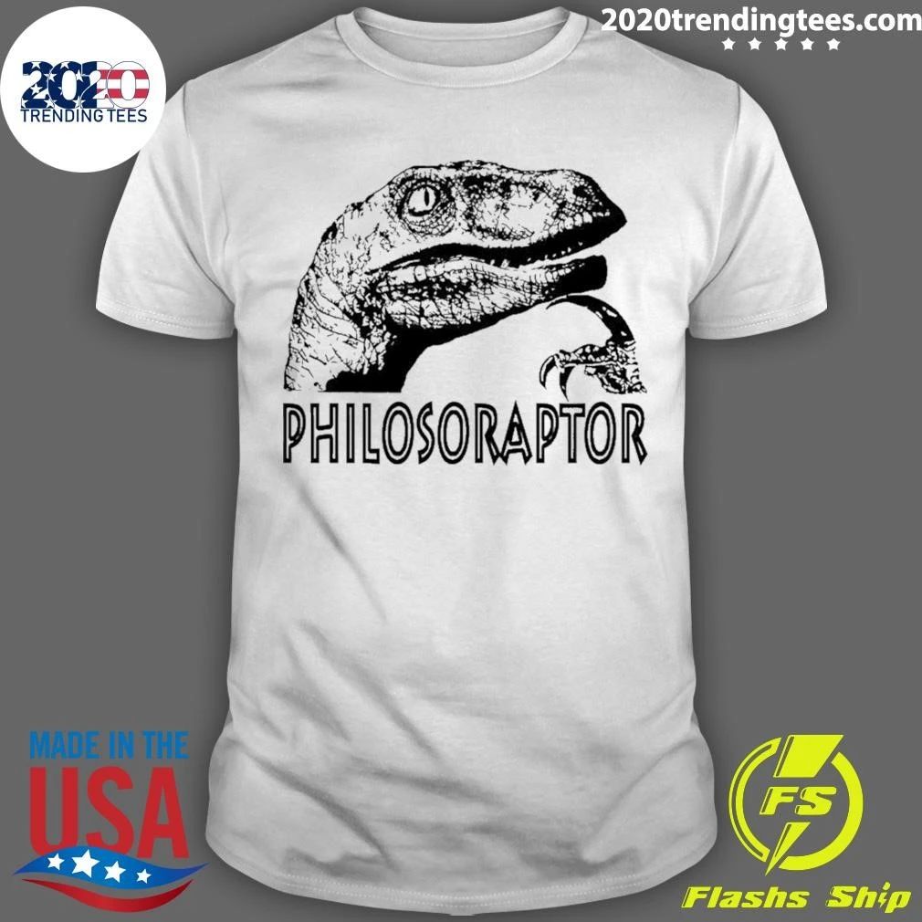 Philosoraptor Dinosaur Philosophy Funny Shirt