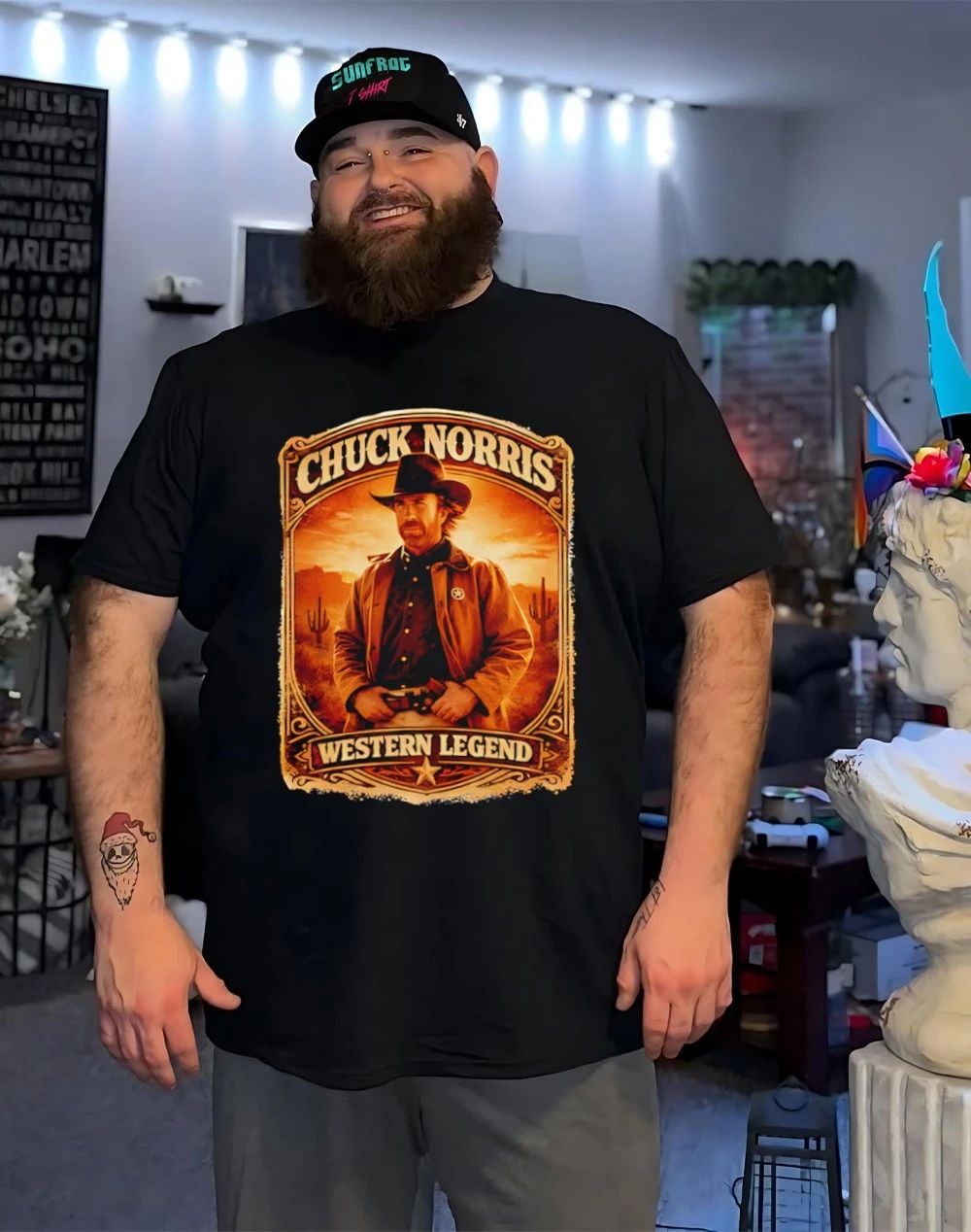 RIP Chuck Norris Western Legend Memorial shirt
