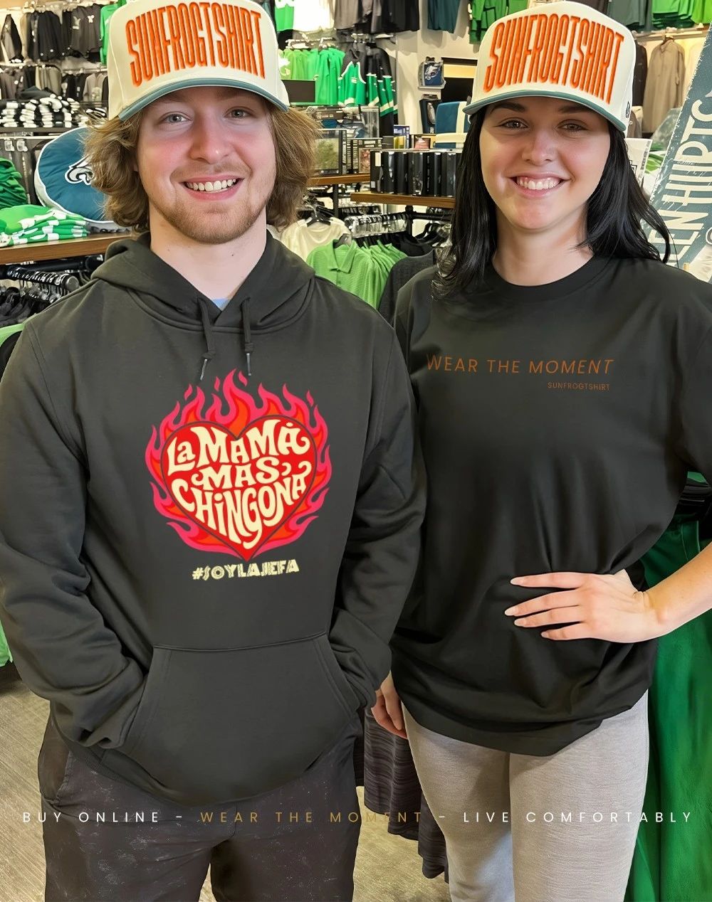 La Mamá Mas Chingona heart fire shirt