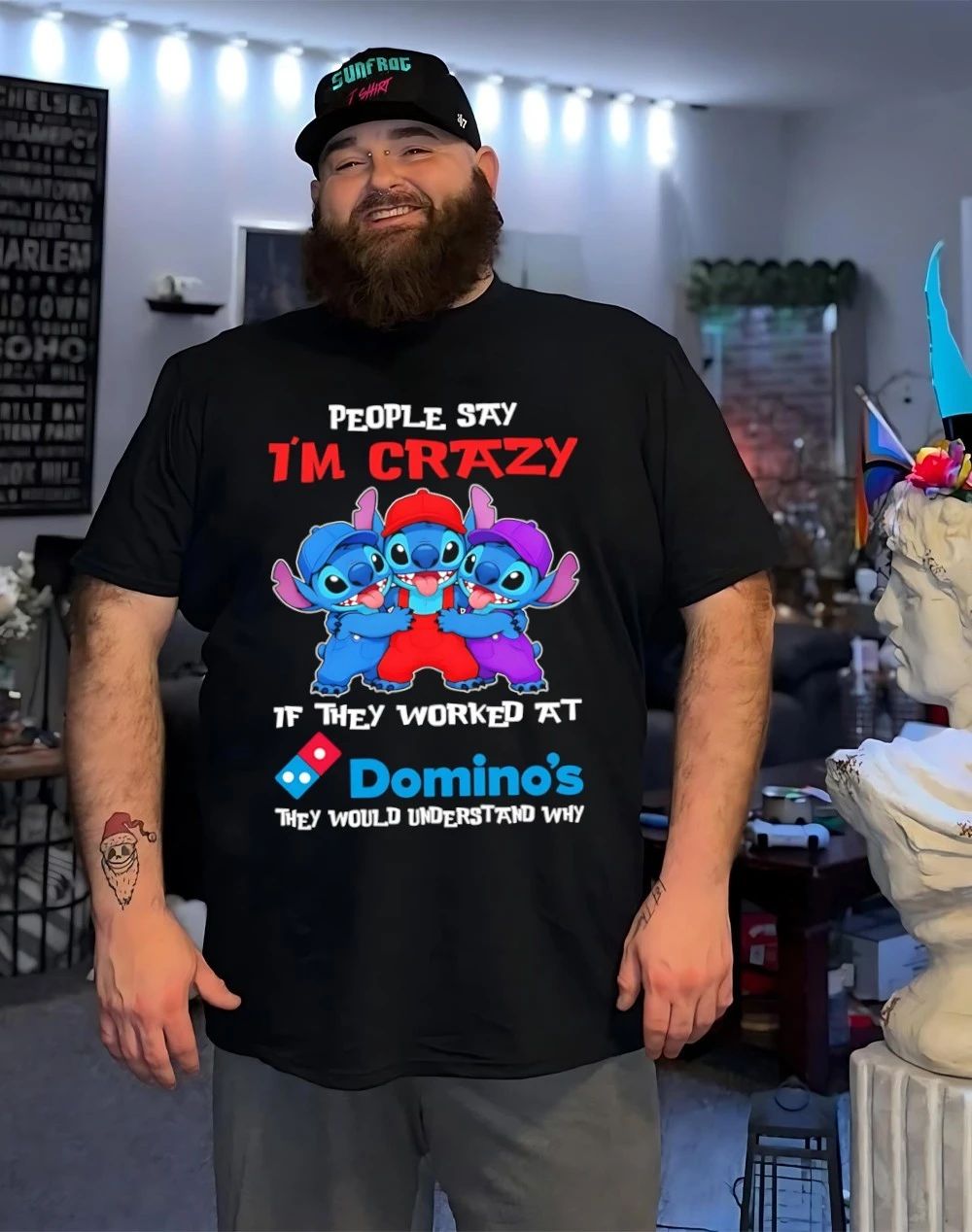 Bluey people say I’m not crazy I work at Domino’s they would understand why shirt