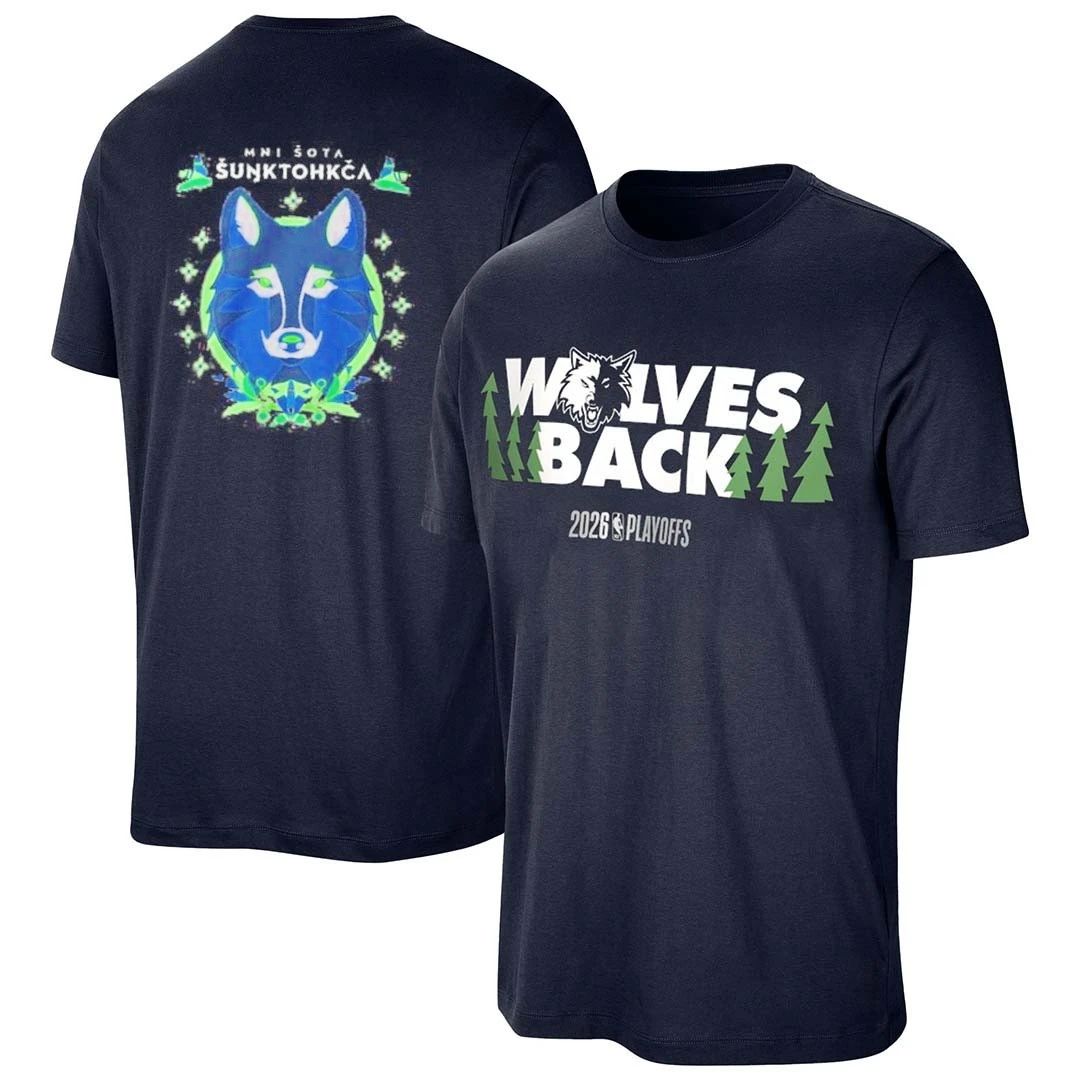 Minnesota Timberwolves Mni Sota Sunktohkca front and back shirt
