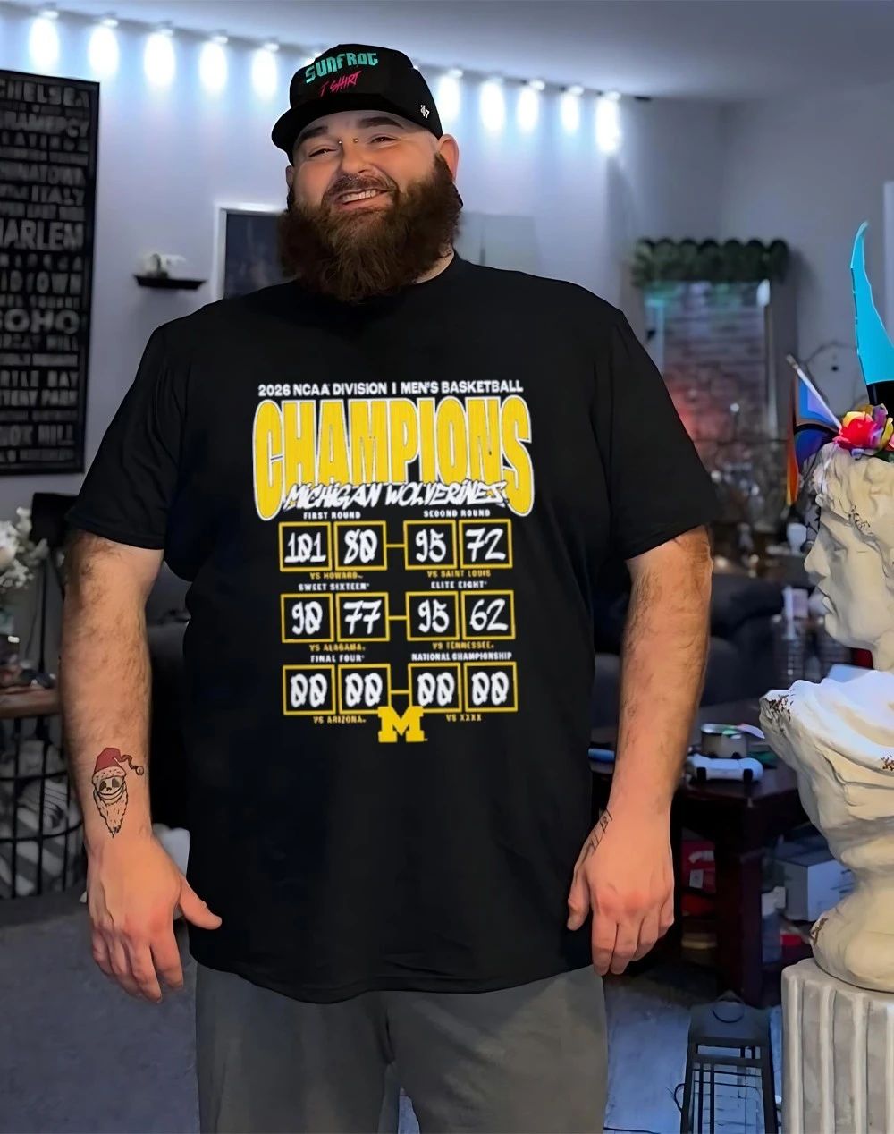 Michigan Wolverines 2026 NCAA Men’s Basketball National Champions Schedule shirt