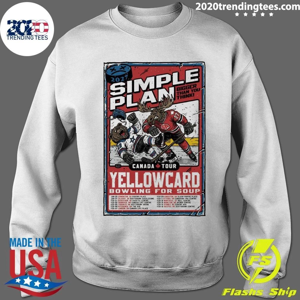 Simple Plan Bigger Than You Think Tour Canada 2026 Shirt
